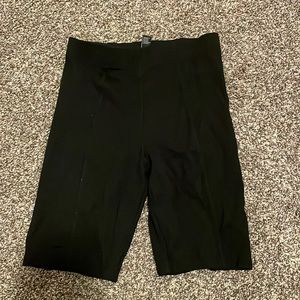 Black biker shorts